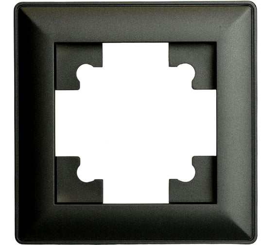 Рамка STEKKER PFR00-7001-05 1-местная, серия Катрин, черный, 39812 1