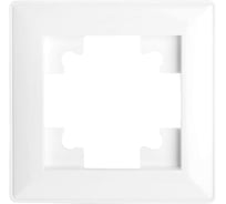 Рамка STEKKER PFR00-7001-01 1-местная, серия Катрин, белый, 39792