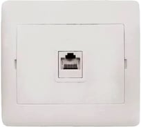 1-местная розетка EKF RJ-45 1А 120В белая София Simple SQELK01-035-10