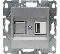 Розетка Metronex Electric Roma Silver для USB без рамки FRZ00010115SRM