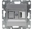 Розетка Metronex Electric Roma Silver для USB без рамки FRZ00010115SRM 1