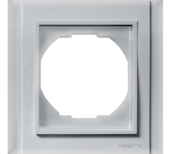 Рамка 1-местная Vesta Electric Verona Silver FRM020101SRM 1
