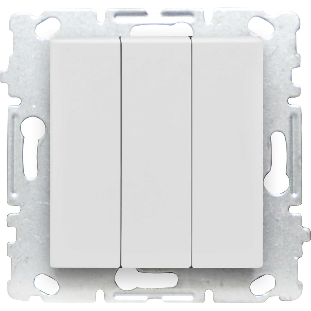 Выключатель трехклавишный Vesta Electric Palermo без рамки FVK040304BEL ...