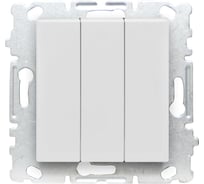 Выключатель Палермо трехклавишный без рамки Metronex Electric FVK040304BEL