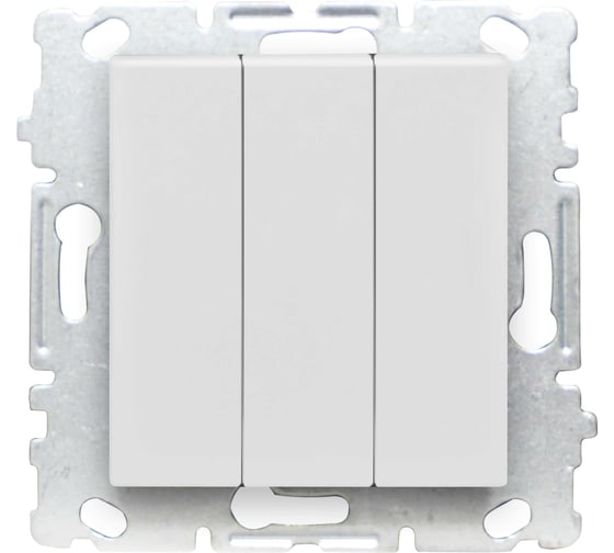 Выключатель трехклавишный Vesta Electric Palermo без рамки FVK040304BEL