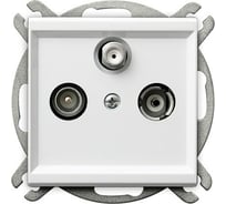 Розетка Ospel Sonata TV-SAT оконечная, белый GPA-RS/m/00