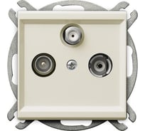 Розетка Ospel Sonata TV-SAT проходная, бежевый GPA-RSP/m/27