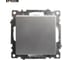 Переключатель 1-клавишный (механизм) STEKKER gls10-7110-03, 250v, 10а, серия катрин, серебро, 49178 9