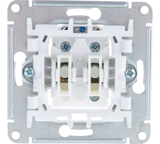 2-клавишный выключатель Systeme Electric ATLASDESIGN с подсветкой, 10АХ, КАРБОН ATN001053