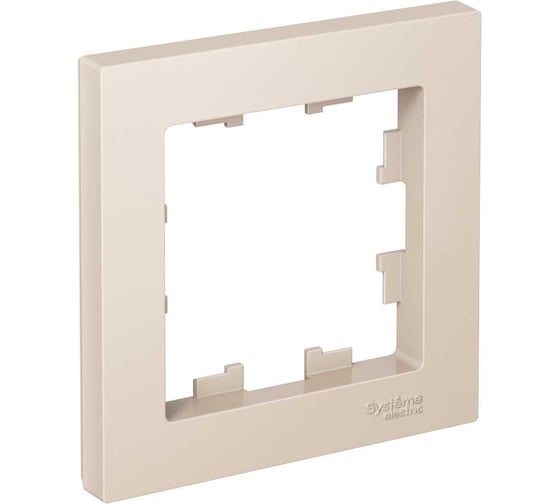1-постовая рамка Systeme Electric ATLASDESIGN БЕЖЕВЫЙ ATN000201 1