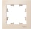 1-постовая рамка Systeme Electric ATLASDESIGN БЕЖЕВЫЙ ATN000201 1