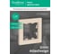 1-постовая рамка Systeme Electric ATLASDESIGN БЕЖЕВЫЙ ATN000201 4