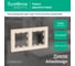 2-постовая универсальная рамка Systeme Electric ATLASDESIGN БЕЖЕВЫЙ ATN000202 3