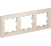 3-постовая универсальная рамка Systeme Electric ATLASDESIGN БЕЖЕВЫЙ ATN000203
