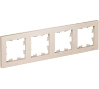 4-постовая универсальная рамка Systeme Electric ATLASDESIGN БЕЖЕВЫЙ ATN000204