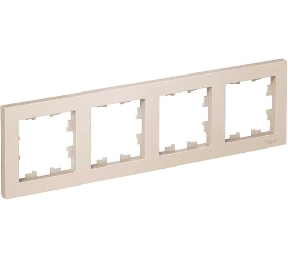 4-постовая универсальная рамка Systeme Electric ATLASDESIGN БЕЖЕВЫЙ ATN000204 1