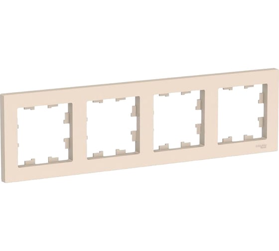4-постовая универсальная рамка Systeme Electric ATLASDESIGN БЕЖЕВЫЙ ATN000204 16314081