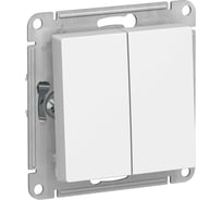 2-клавишный переключатель Systeme Electric (Schneider Electric) ATLASDESIGN сх.6, 10АХ,, БЕЛЫЙ ATN000165