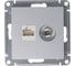 Розетка Systeme Electric (Schneider Electric) Atlasdesign двойная комп+ТВ, RJ45+TV, кат.5E, алюминий ATN000389 3
