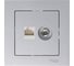 Розетка Systeme Electric (Schneider Electric) Atlasdesign двойная комп+ТВ, RJ45+TV, кат.5E, алюминий ATN000389 6