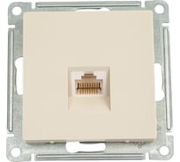 Розетка компьютерная Systeme Electric (Schneider Electric) ATLASDESIGN RJ45, БЕЖЕВЫЙ ATN000283