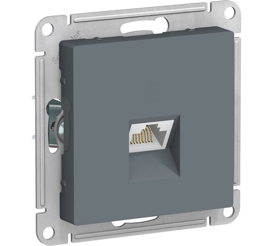 Розетка Systeme Electric (Schneider Electric) ATLASDESIGN компьютерная RJ45, грифель ATN000783