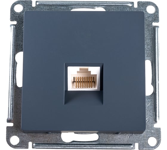 Компьютерная розетка Systeme Electric ATLASDESIGN RJ45, ГРИФЕЛЬ ATN000783