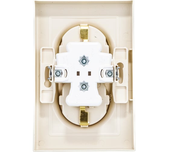 Двойная розетка Systeme Electric ATLASDESIGN с заземлением, 16А, БЕЖЕВЫЙ ATN000224
