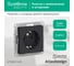 РОЗЕТКА с заземлением со шторками, 16 А, КАРБОН Systeme Electric (Schneider Electric) ATLASDESIGN ATN001045 3