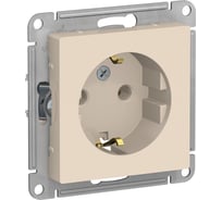 Розетка Systeme Electric (Schneider Electric) ATLASDESIGN с заземлением, 16А, бежевый ATN000243