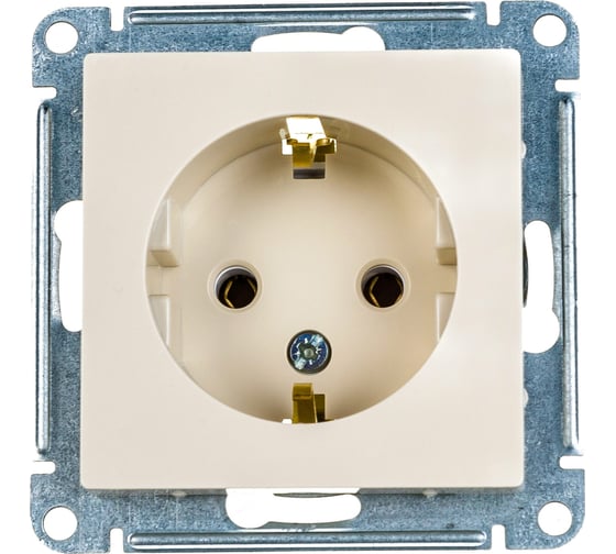 Розетка Systeme Electric ATLASDESIGN с заземлением, 16А, БЕЖЕВЫЙ ATN000243