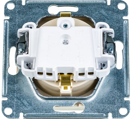 Розетка Systeme Electric ATLASDESIGN с заземлением, 16А, БЕЖЕВЫЙ ATN000243