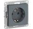 Розетка Systeme Electric (Schneider Electric) ATLASDESIGN с заземлением, 16А, грифель ATN000743 2