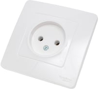 Розетка Systeme Electric BLANCA без заземления без шторок МОЛОЧНЫЙ BLNRS000012