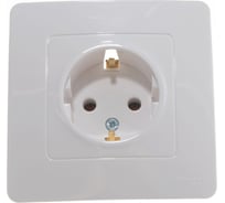 Розетка Systeme Electric BLANCA с заземлением без шторок, БЕЛЫЙ BLNRS001011