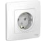 Розетка Systeme Electric BLANCA с заземлением без шторок, БЕЛЫЙ BLNRS001011 2