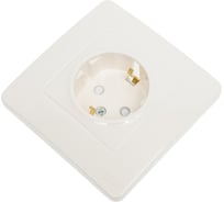 Розетка Systeme Electric BLANCA с заземлением, со шторками, МОЛОЧНЫЙ BLNRS001112