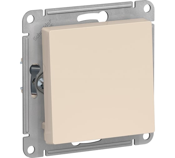 1-клавишный выключатель Systeme Electric ATLASDESIGN 10АХ, БЕЖЕВЫЙ ATN000211