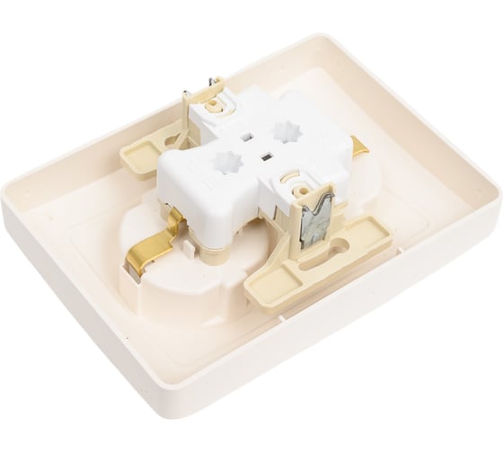 Двойная розетка Systeme Electric BLANCA с заземлением, без шторок, МОЛОЧНЫЙ BLNRS001022
