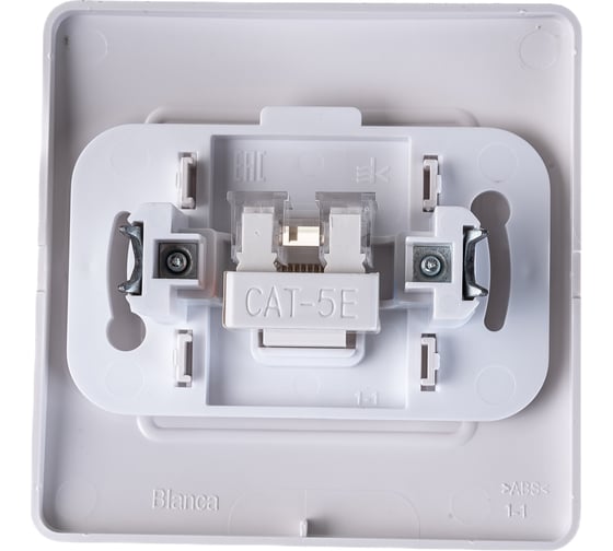 Компьютерная розетка Systeme Electric BLANCA RJ45, категория 5E, БЕЛЫЙ BLNIS045001