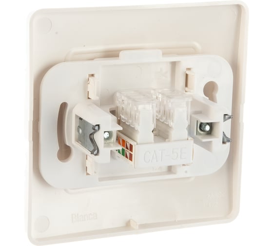Компьютерная розетка Systeme Electric BLANCA RJ45, категория 5E, МОЛОЧНЫЙ BLNIS045002