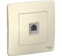 Телефонная розетка Systeme Electric BLANCA RJ11, МОЛОЧНЫЙ BLNIS011002