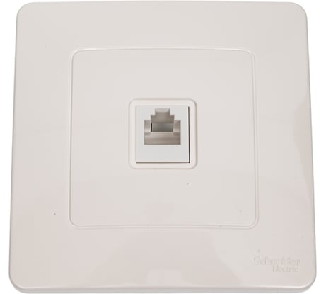 Телефонная розетка Systeme Electric BLANCA RJ11, МОЛОЧНЫЙ BLNIS011002
