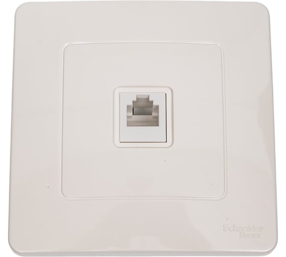 Телефонная розетка Systeme Electric BLANCA RJ11, МОЛОЧНЫЙ BLNIS011002