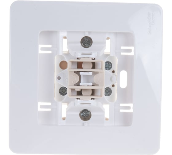 1-клавишный переключатель Systeme Electric BLANCA 10А, 250B, БЕЛЫЙ BLNVS010601