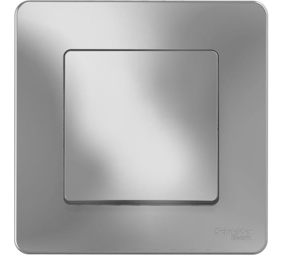 1-клавишный переключатель Systeme Electric BLANCA 10А, 250B, АЛЮМИНИЙ BLNVS010603