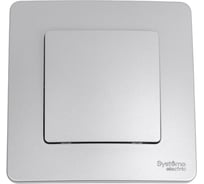 1-клавишный выключатель Systeme Electric ( Schneider Electric) BLANCA С/У cх.1, 10А, 250B, АЛЮМИНИЙ BLNVS010103