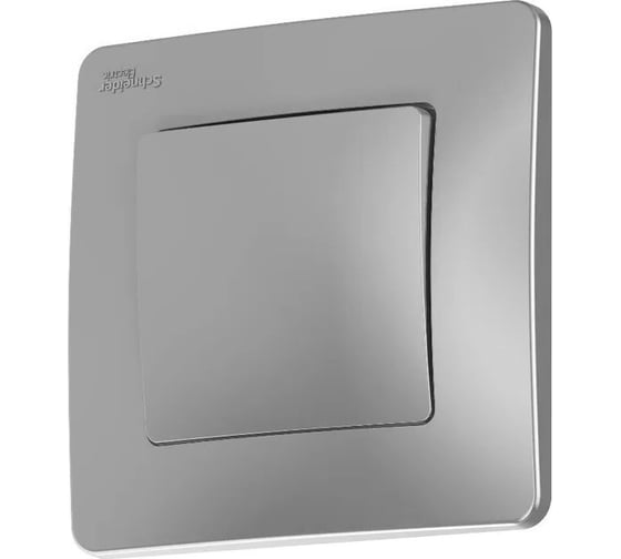 1-клавишный выключатель Systeme Electric BLANCA 10А, 250B, АЛЮМИНИЙ BLNVS010103