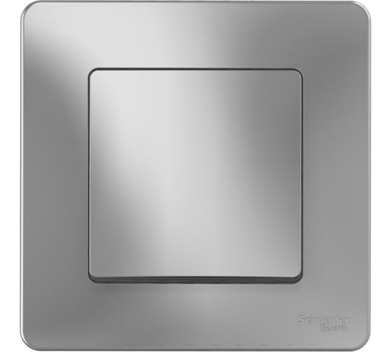 1-клавишный выключатель Systeme Electric BLANCA 10А, 250B, АЛЮМИНИЙ BLNVS010103