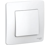 1-клавишный выключатель Systeme Electric ( Schneider Electric) BLANCA С/У cх.1, 10А, 250B, БЕЛЫЙ BLNVS010101